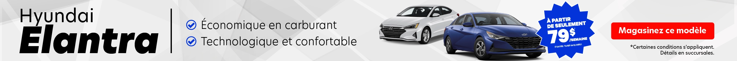 Baisse de prix sur la Hyundai Elantra chez Automobile en Direct