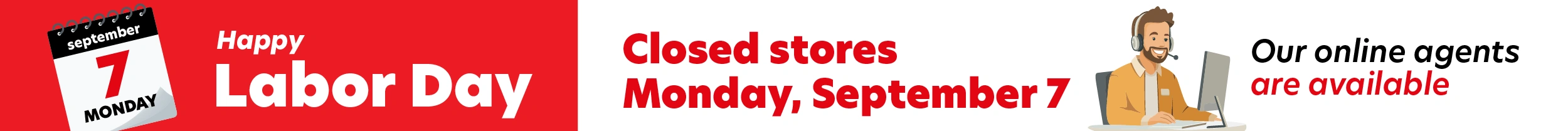 Labour Day hours