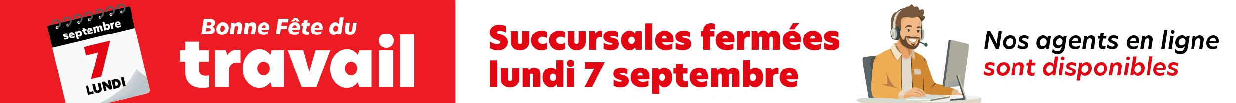 Horaire fête du Travail