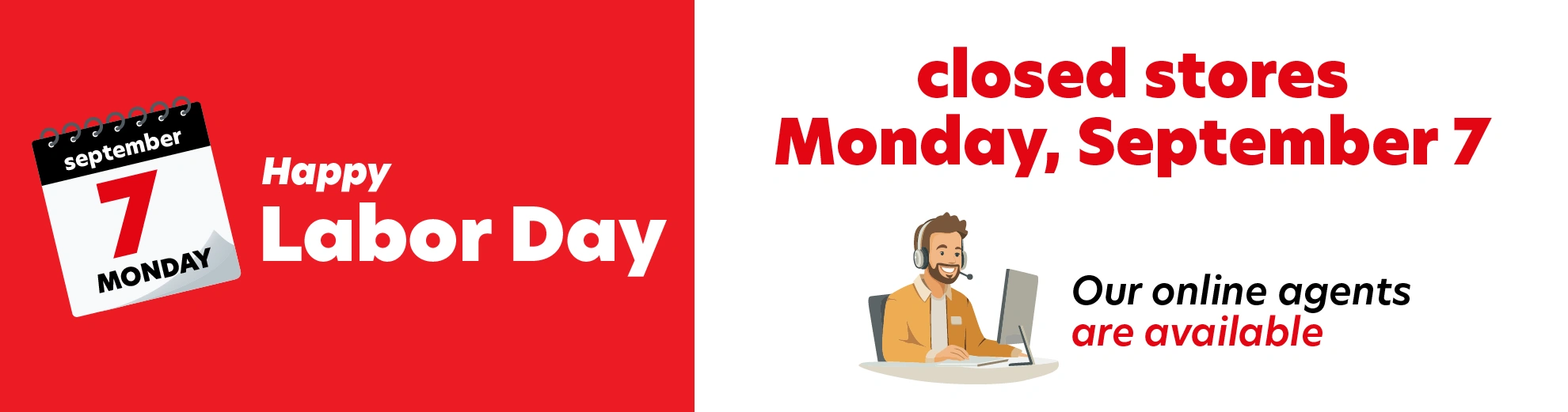 Labour Day hours