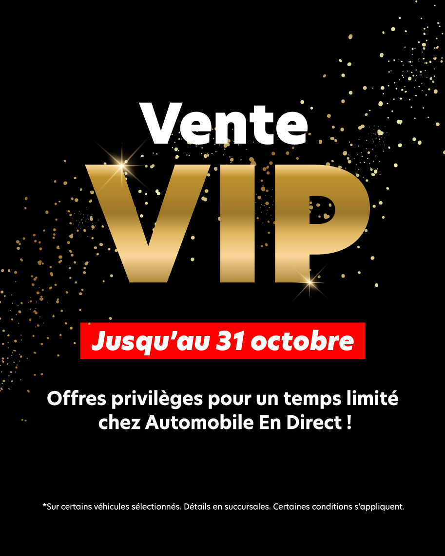 Vente VIP d'octobre