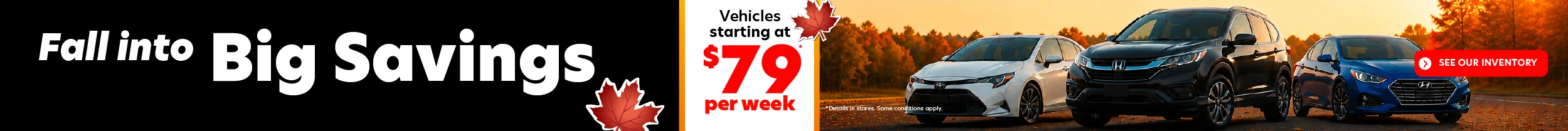 Fall into big savings