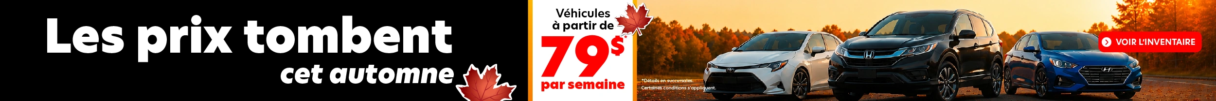 Les prix tombent cet automne