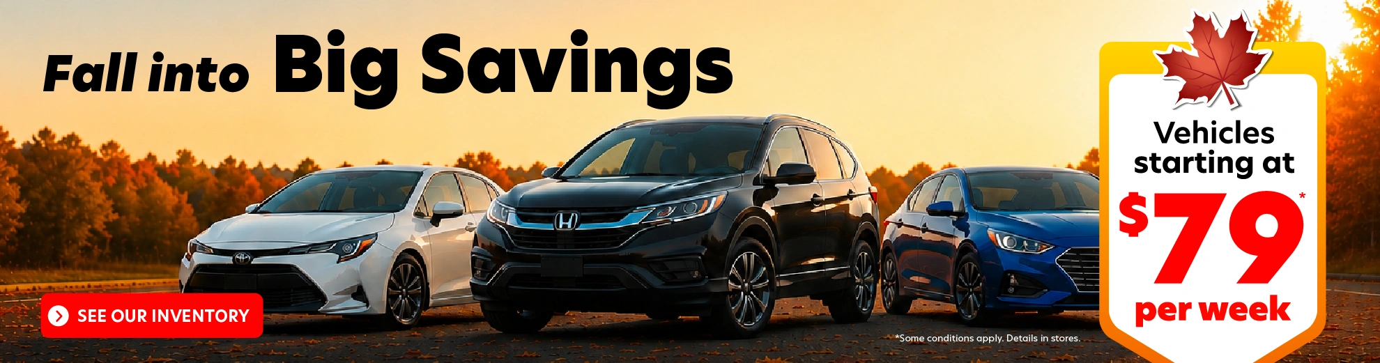 Fall into big savings