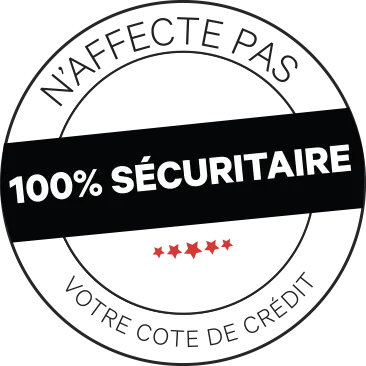 un sceau disant que c'est 100% sécuritaire