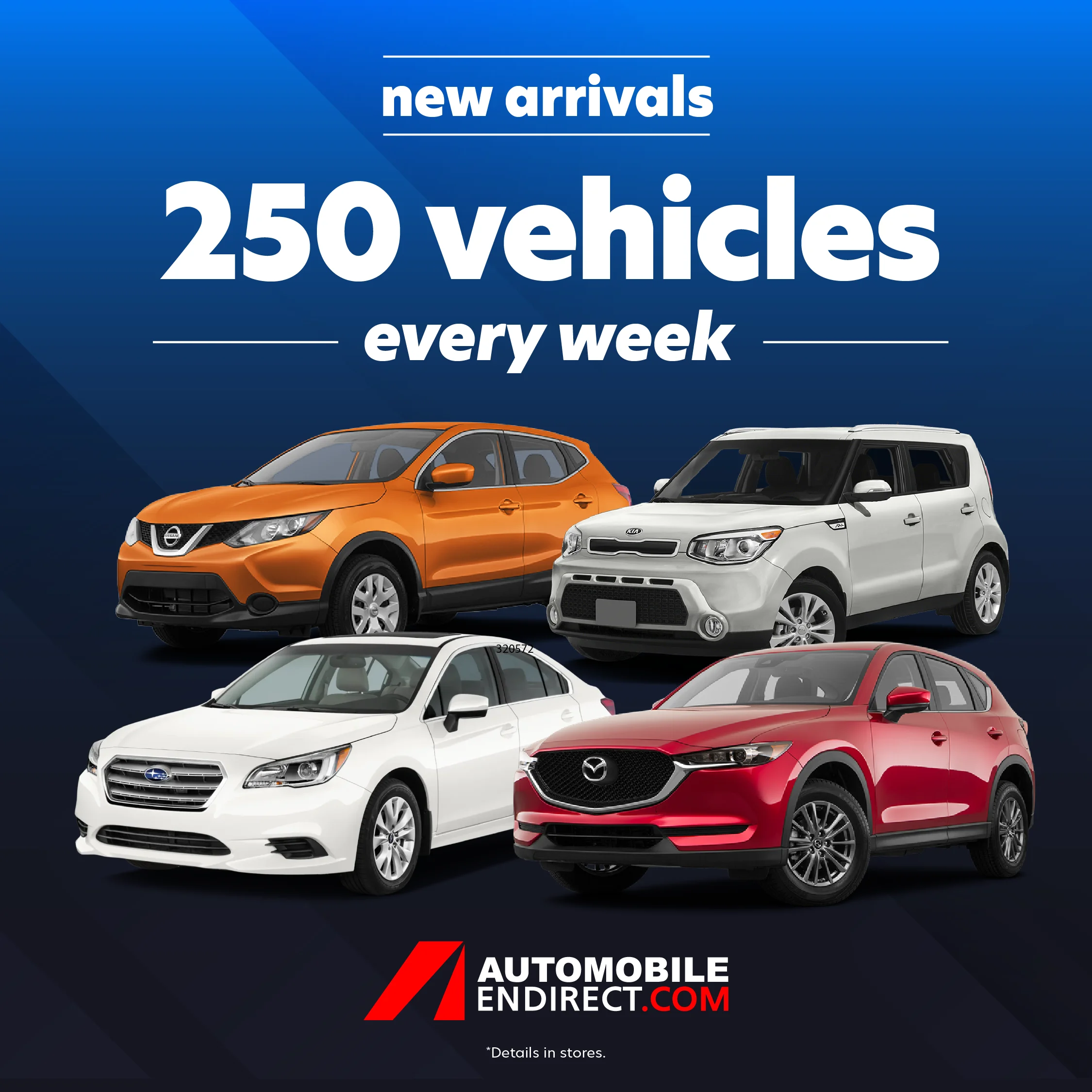 250 vehicles are added each week